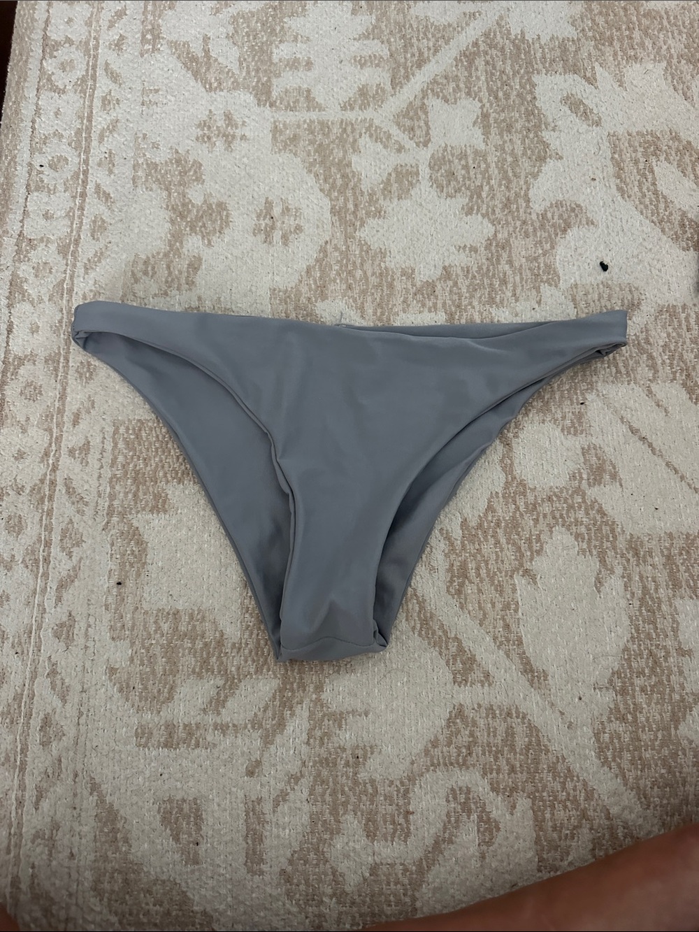 Women’s Grey Bikini Bottom - Classic Swim Brief